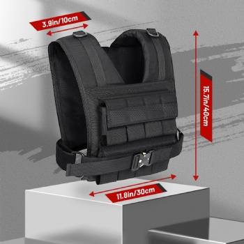 Custom Adjustable 10KG 15KG 20KG Strength Training Weight Vest Fitness Running Weighted Vest for Training Men