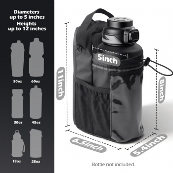 Custom Magnetic Gym Bag Custom Phone Holder Carrier Pouch Magnetic Gym Bag with Bottle Bag