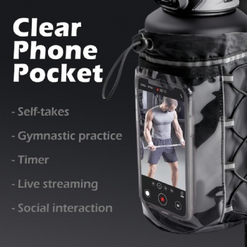 Custom Magnetic Gym Bag Custom Phone Holder Carrier Pouch Magnetic Gym Bag with Bottle Bag